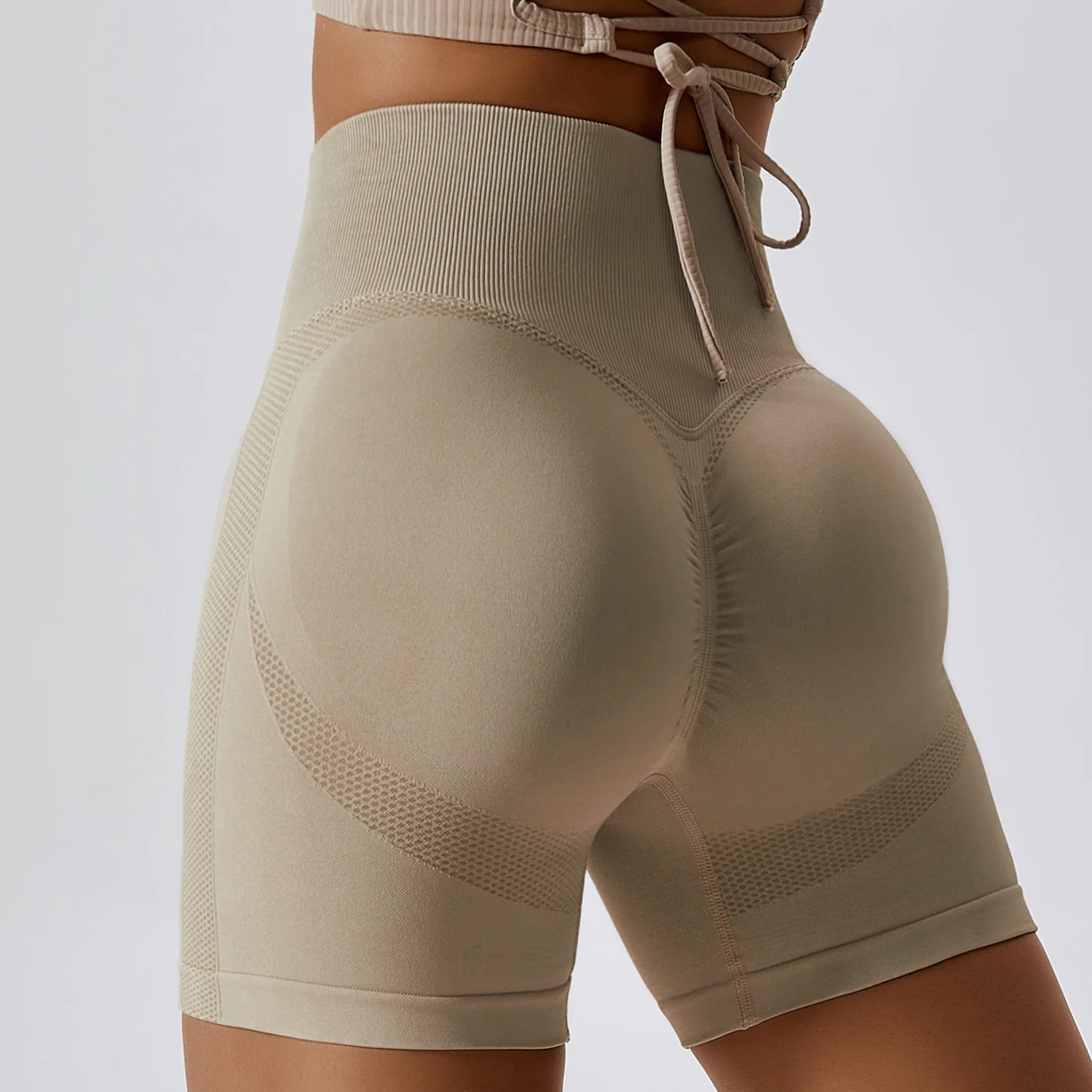 💖Last Day Promotion🔥High Waist Smile Yoga Short Pants - Image 15