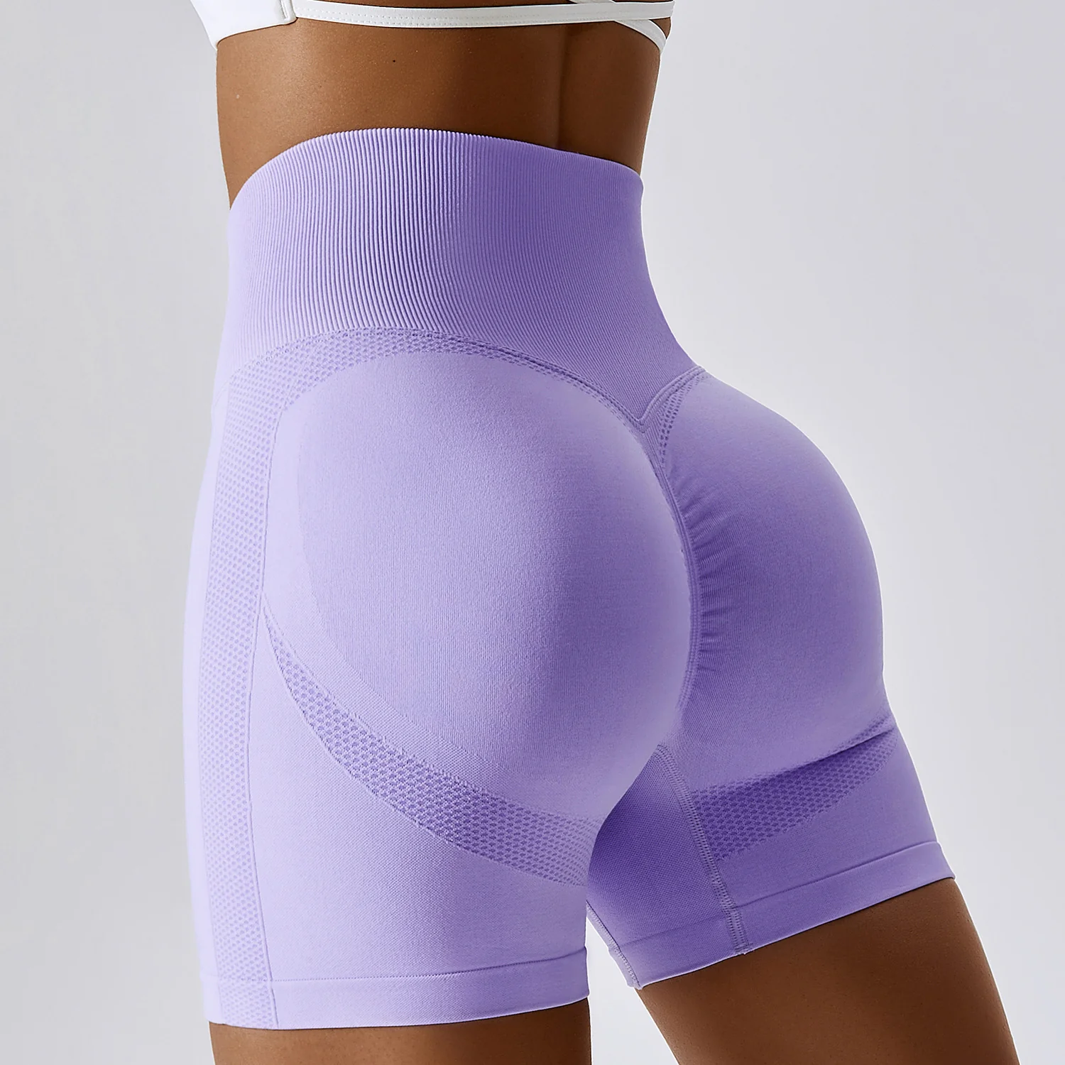 💖Last Day Promotion🔥High Waist Smile Yoga Short Pants - Image 21