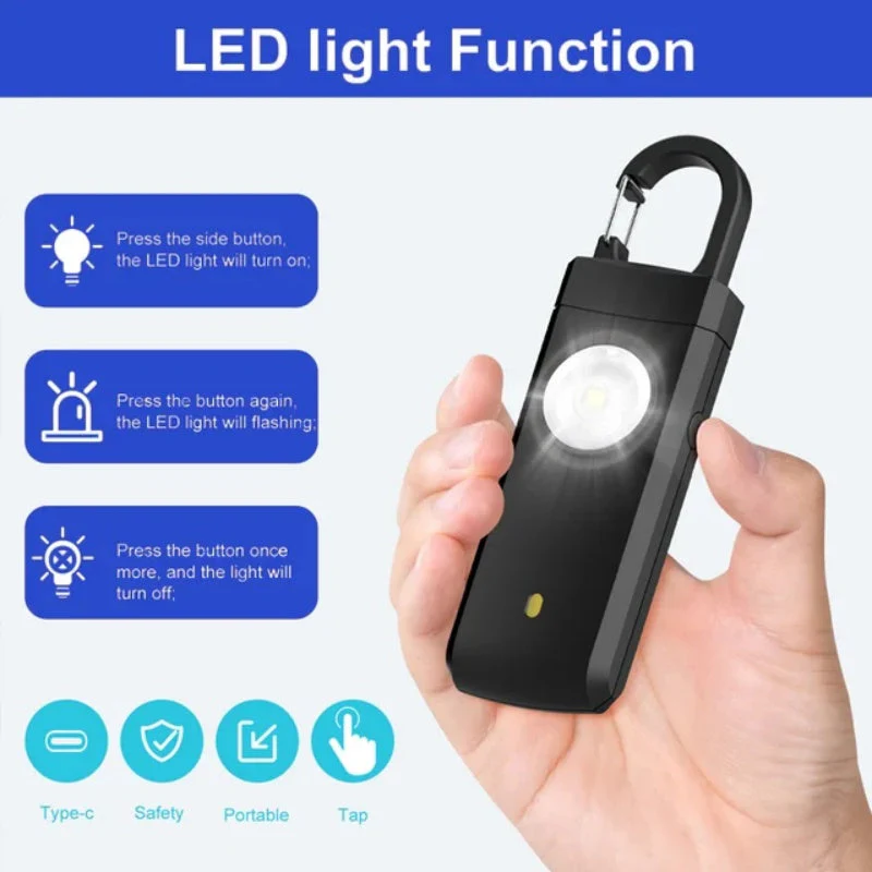 🔥🔥Hot selling🎁 130 dB Flashing Loud Siren Song Emergency Security Alarm - Image 7
