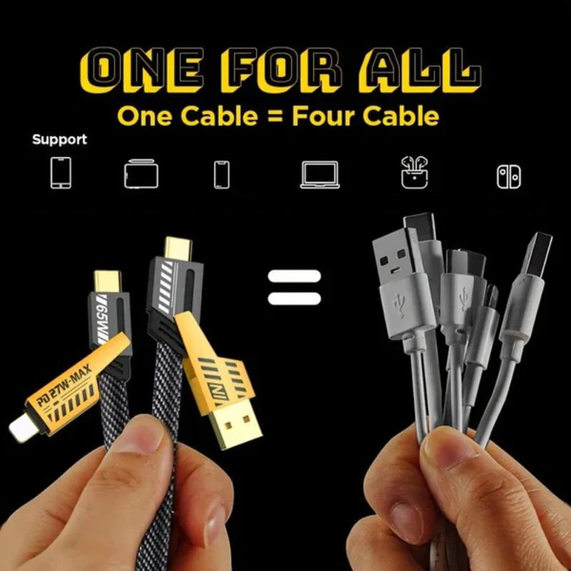 🔥Hot Sale🔥4 in 1 PD 27W 65W Fast Charging Cable💞Buy 1 Get 1 Free - Image 3