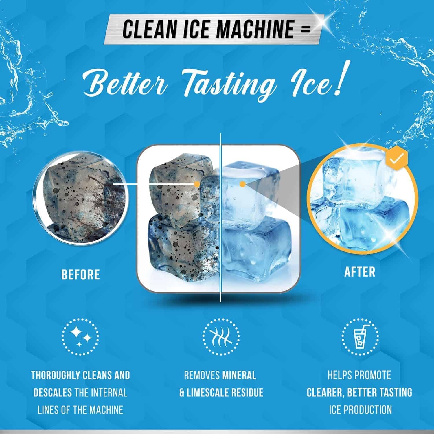 🧊LAST DAY SPECIAL PRICE £5.99✨ Ice Machine Cleaner & Descaler - 24 Cleaning Tablets Compatible with All Brands - Image 5