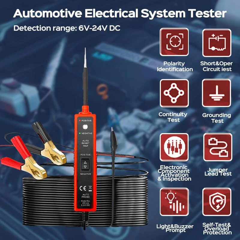 🔥2024 Hot Sale⏰Last Day 49% OFF - 6-36V DC Automotive Electrical System Tester - Image 4