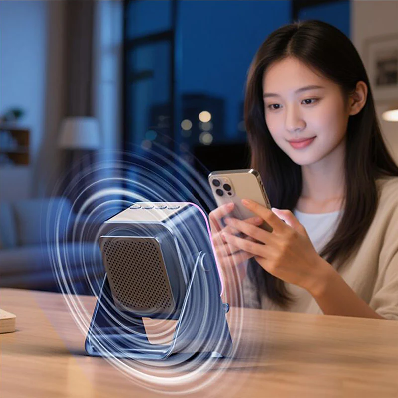 ⏰Limited-time 50% off sale🎵5-in-1 Wireless Induction Bluetooth Speaker with Adjustable Phone Stand - Image 7