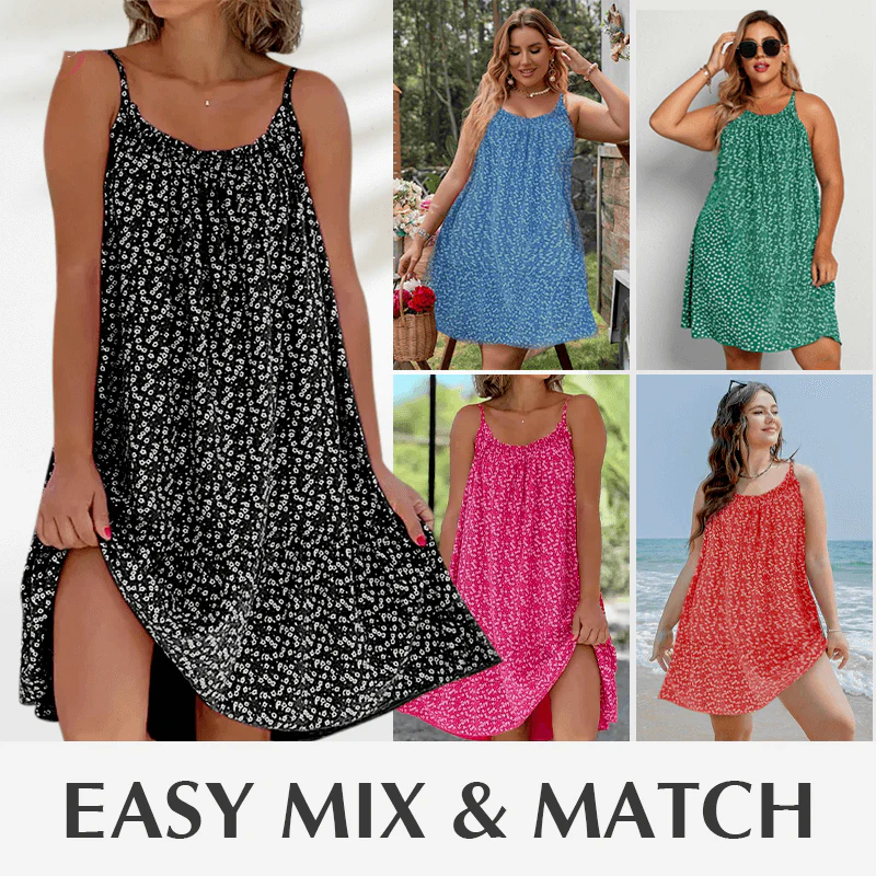 🎁Last Day Sale-49% Off🎁Floral Printed Camisole Dress - Image 3