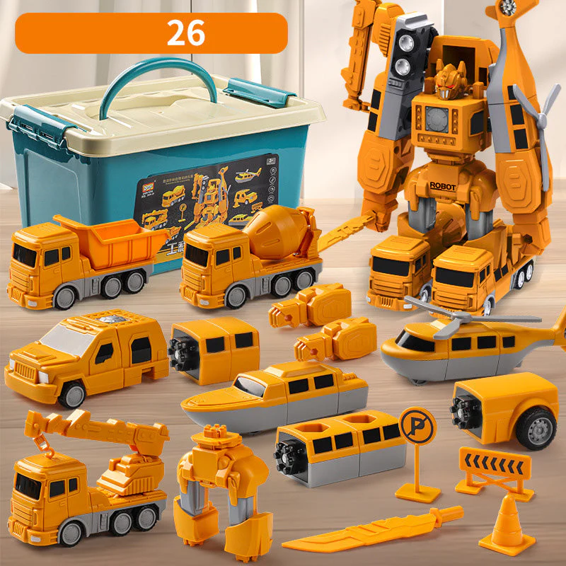 🔥50% Off🔥Magnetic Transform Engineering Car Assembled Toys - Image 11