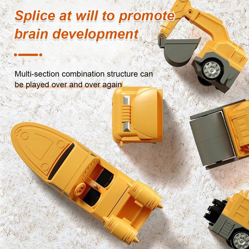 🚚Children's Day 49% OFF🔥Magnetic Transform Engineering Car Assembled Toys - Image 6