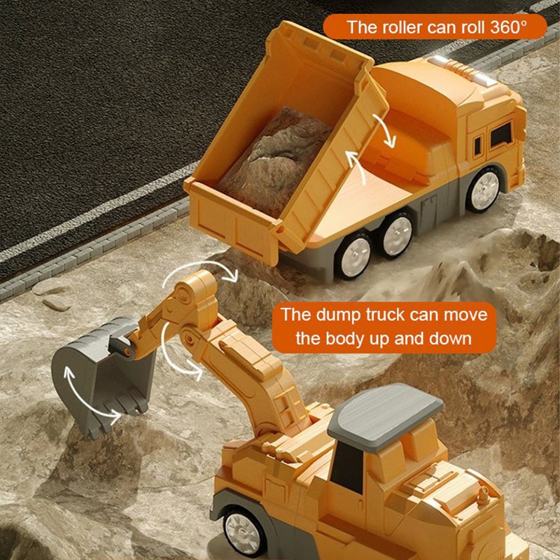 🚚Children's Day 49% OFF🔥Magnetic Transform Engineering Car Assembled Toys - Image 9