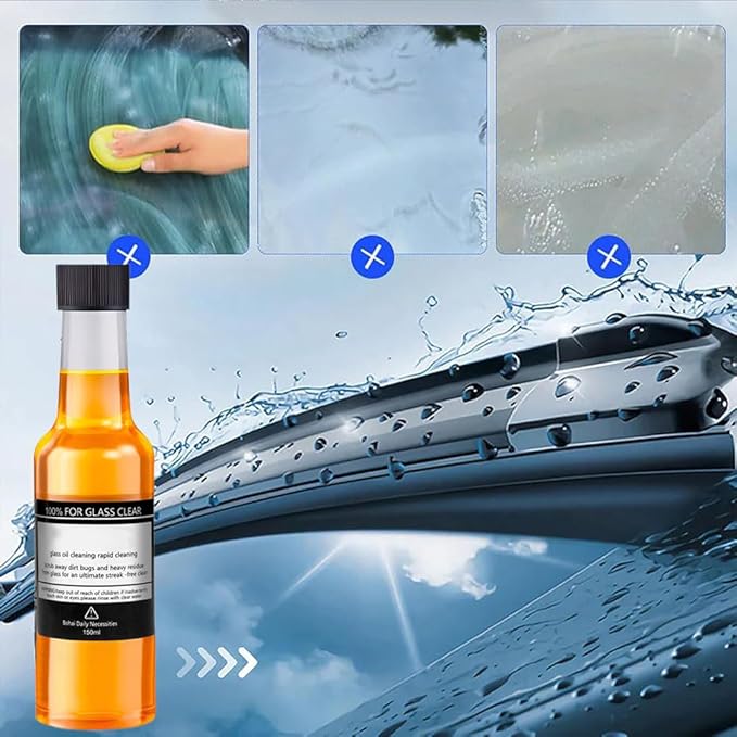 💥Buy 2 Get 1 Free💥Car Glass Oil Film Stain Removal Cleaner - Image 2