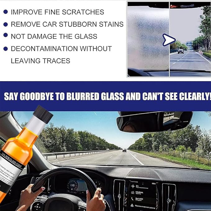 💥Buy 2 Get 1 Free💥Car Glass Oil Film Stain Removal Cleaner - Image 3