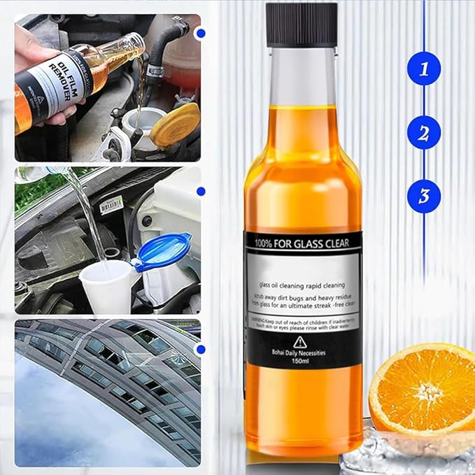 💥Buy 2 Get 1 Free💥Car Glass Oil Film Stain Removal Cleaner - Image 8