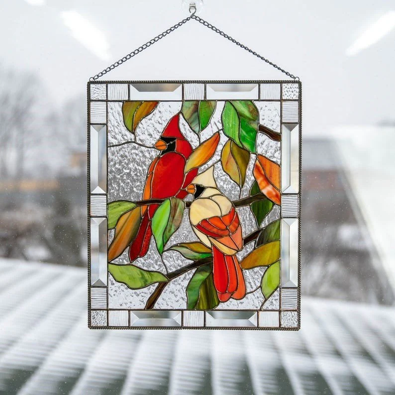 🎉 Last Day Promotion-49% OFF 🎉-Cardinal Stained Glass Window Panel - Image 6