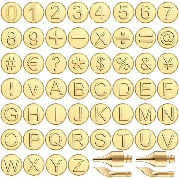 🎨49% Off🔥26 Letters Copper Mold —DIY Wood Burning/Carving Set - Image 12