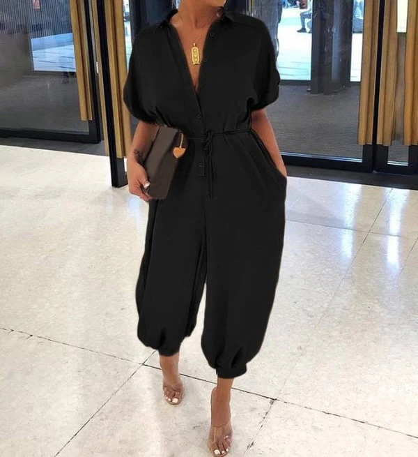 🔥BIG SALE - 49% OFF🔥FASHION PLUS SIZE Casual Pocket Jumpsuit - Image 4
