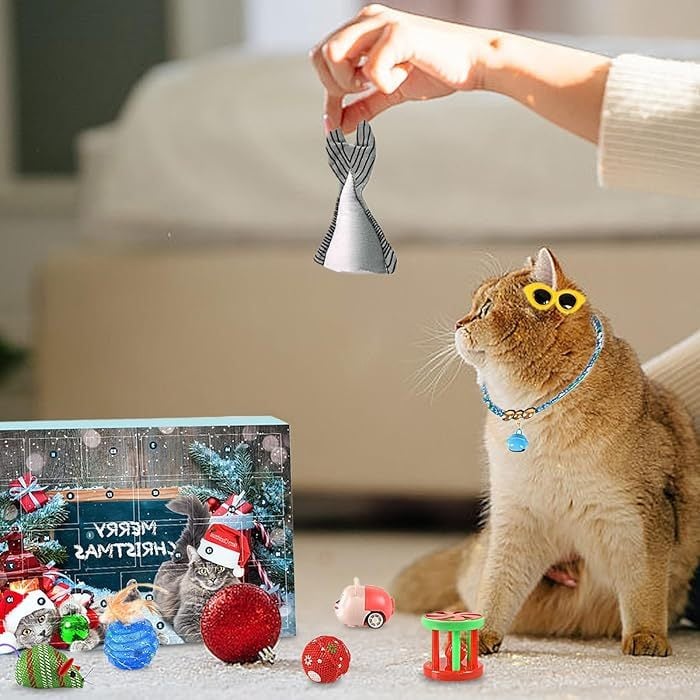 ✨Hot Sale 49% OFF😻2024 Christmas Countdown Cat Toys Advent Calendar🎁 - Image 6