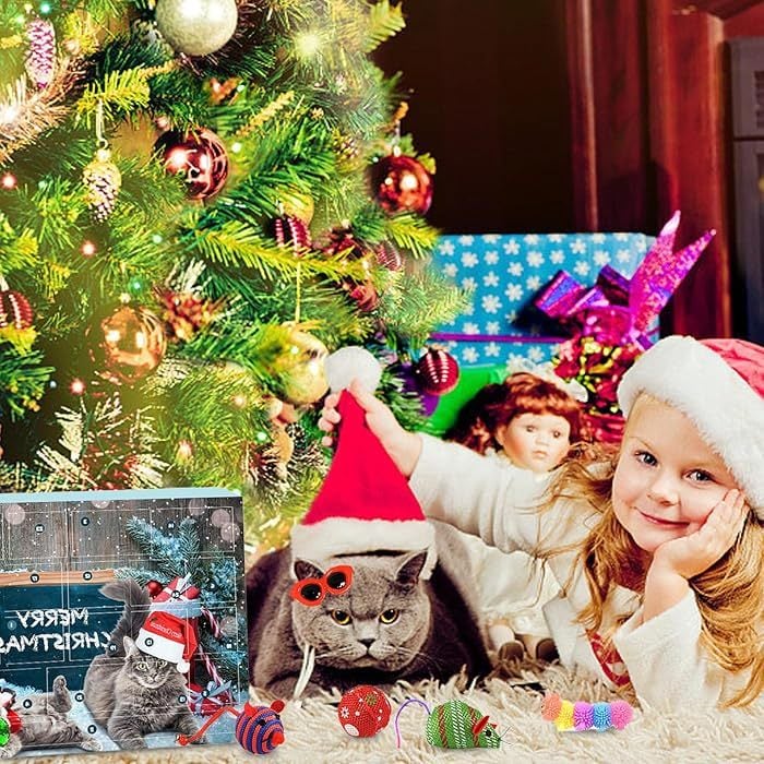 ✨Hot Sale 49% OFF😻2024 Christmas Countdown Cat Toys Advent Calendar🎁 - Image 9