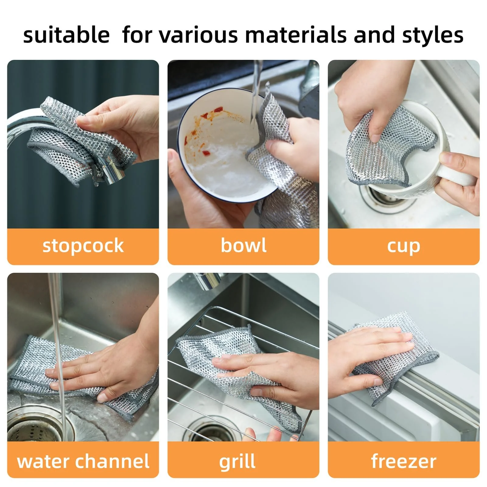 â¨Christmas Promotionâ¨2024 Multipurpose Wire Miracle Cleaning Cloths - Image 4