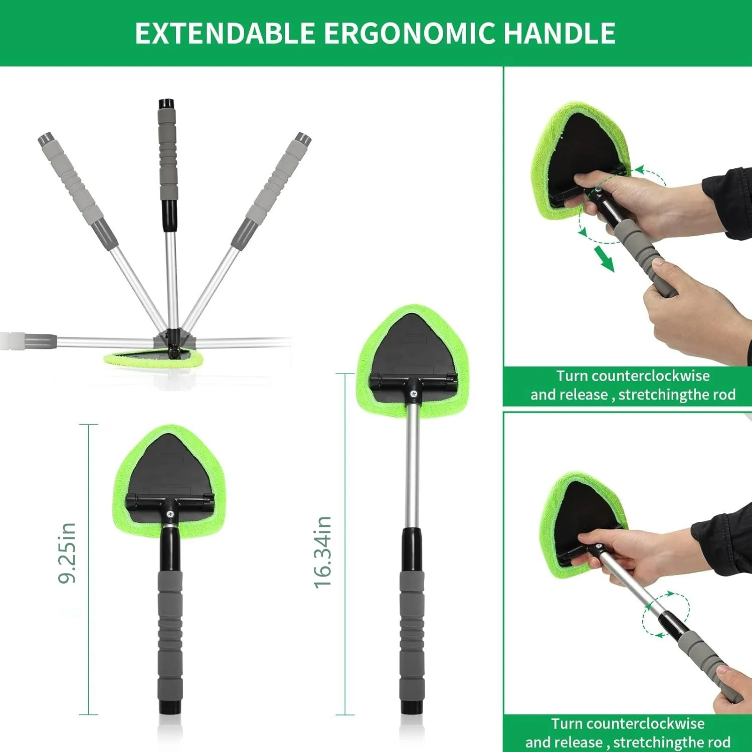 🏆LAST DAY SALE £7.99⚡Microfiber Windshield Cleaner with Extendable Handle - Image 10
