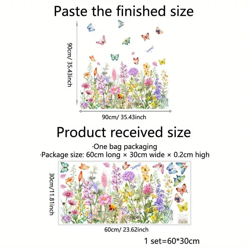 💐Colorful Floral Bouquet Window Sticker🖼️(Cut to size freely) - Image 10
