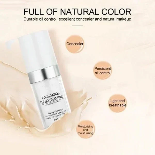 🎁Last Day - Buy 1 Get 1 Free🎉Colour Changing Mature Skin Foundation - Image 12