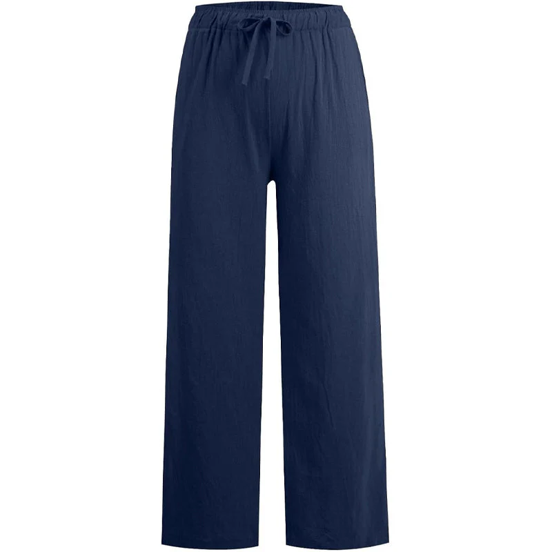 🔥Hot Sale🔥Women's Cotton Linen casual wide-leg pants - Image 12