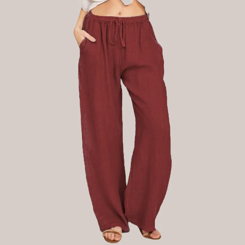 🔥Hot Sale🔥Women's Cotton Linen casual wide-leg pants - Image 2