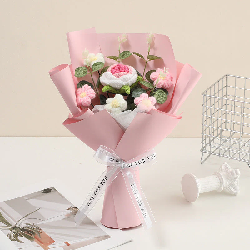 🌹Mother's Day Special Sale 50% OFF!💕Handmade Delicate Crochet Flower Bouquet - Image 3
