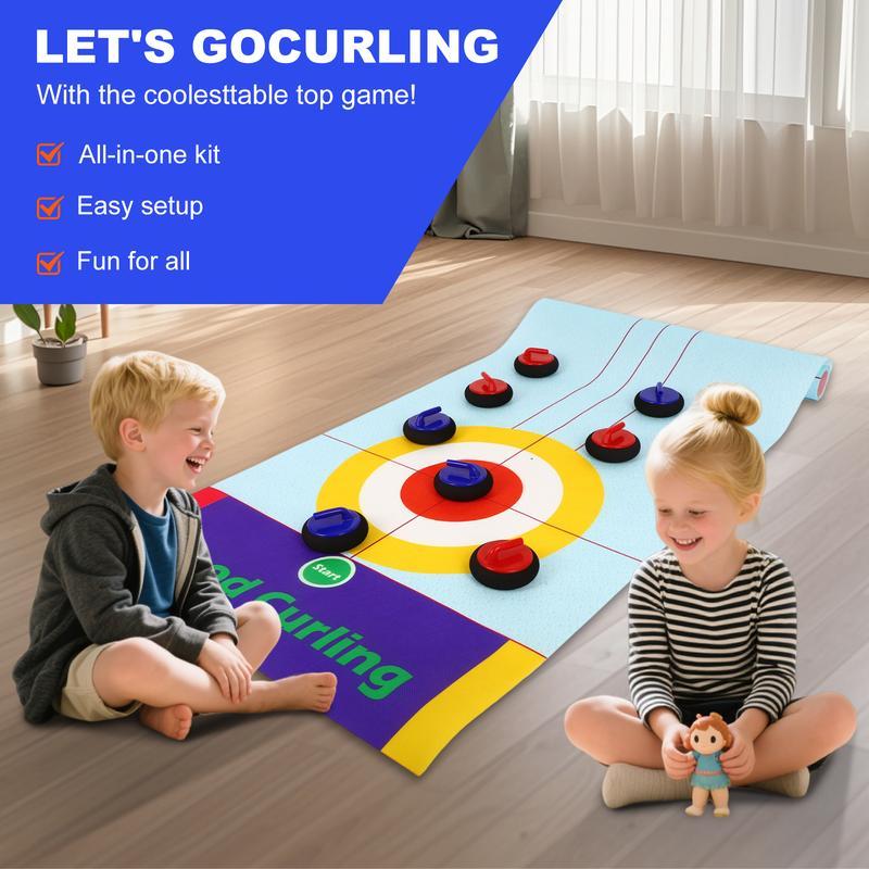 🥌Last Day Special Price £9.99!!💗2025 New Tabletop Family Curling Game☄️☄️ Fun, Engaging, and Perfect for All Ages! - Image 5
