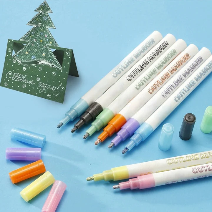 Kmartinusa Outline Marker Set (8 Colors) - Image 2