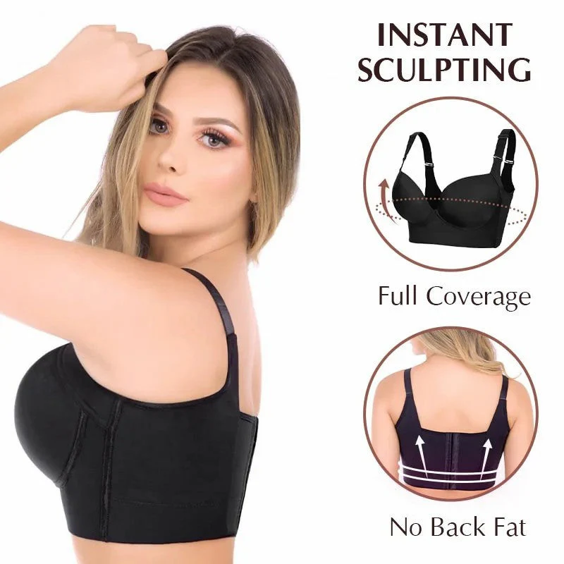 Deep Cup Bra Hide Back Fat With Shape Wear Incorporated - Image 6