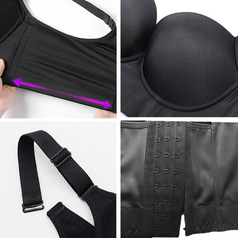 Deep Cup Bra Hide Back Fat With Shape Wear Incorporated - Image 9