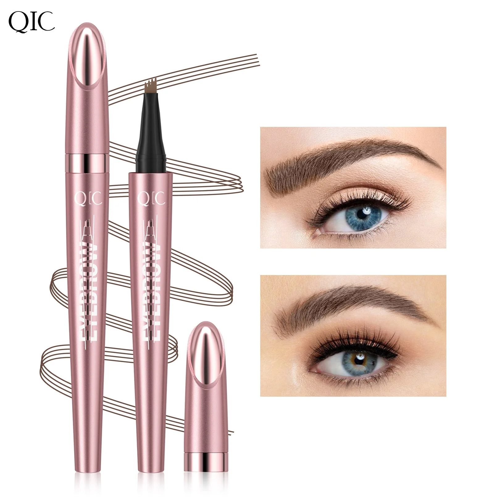 🔥Buy 1 Get 1 Free - Only £7.99🔥3D Microblading Four Claw Liquid Eyebrow Pencil (2 pcs) - Image 13