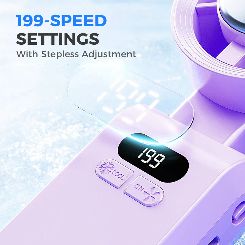 📣📣HOT SALE🥳50K+ SOLD!🔥Handheld Portable Fan with Ice Cooler - Image 4
