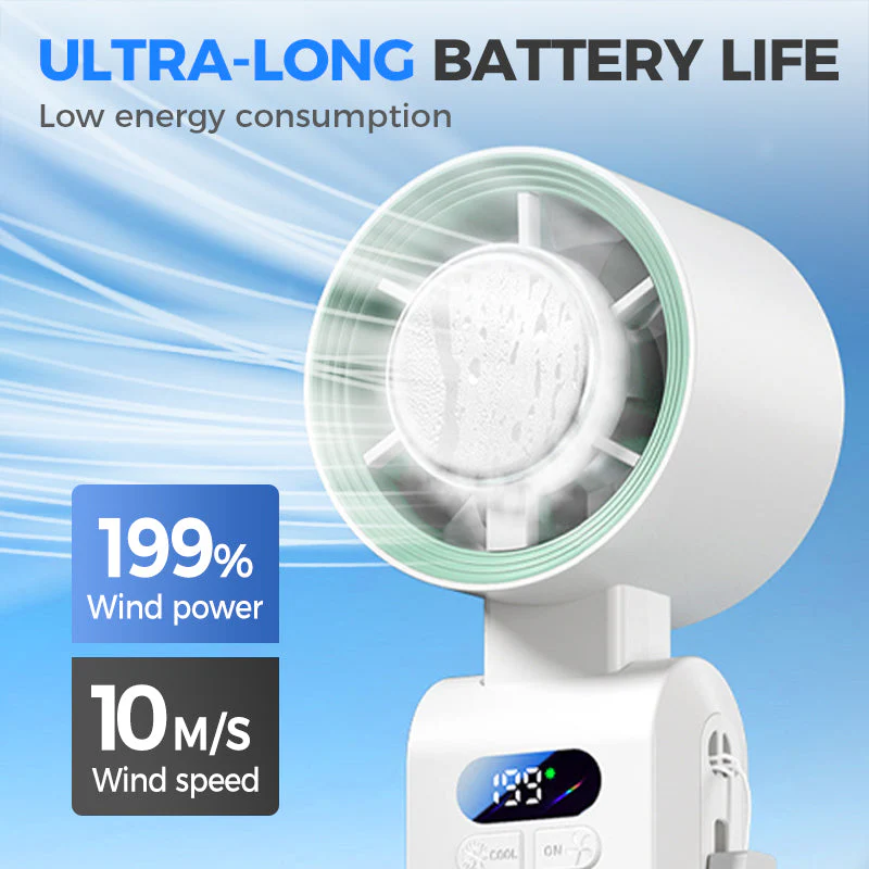 📣📣HOT SALE🥳50K+ SOLD!🔥Handheld Portable Fan with Ice Cooler - Image 6