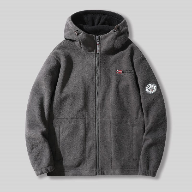 ⏳LIMITED SALE 49% OFF🎁Men's Double-Faced Faux Fleece Warm Hooded Jacket - Image 2