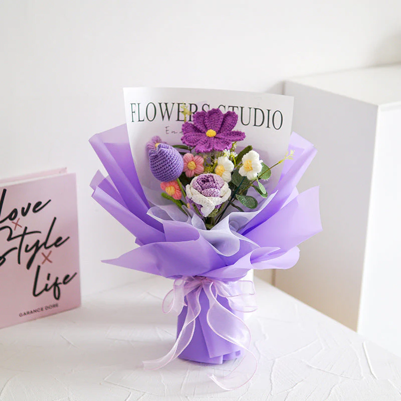 🌸✨Mother's Day Special Offer 50% OFF🔥Handmade Delicate Crochet Flower Bouquet - Image 7