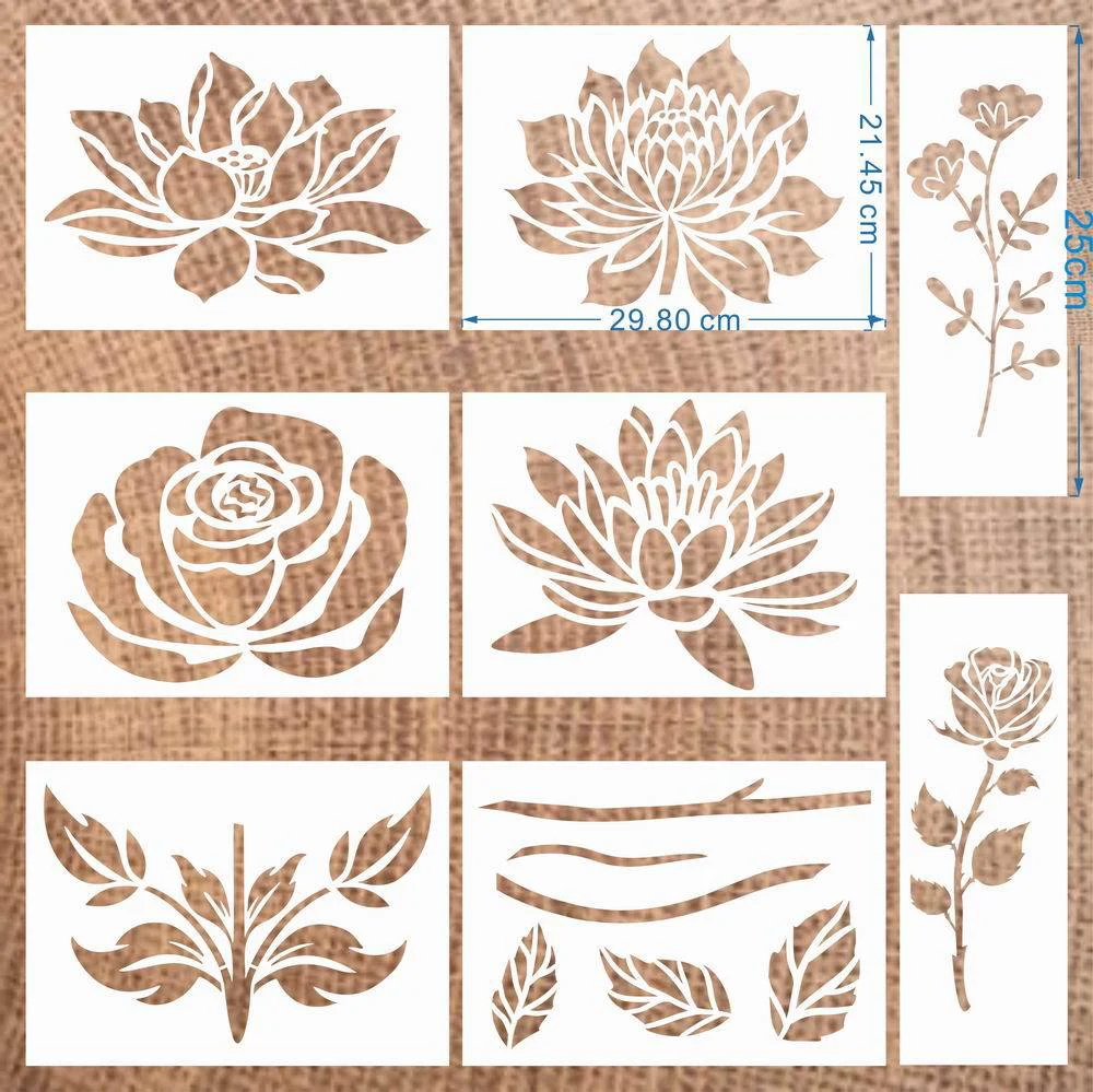 🔥Summer Sale -49% OFF🌻Garden Fence Large Flower Stencils🖌️DIY decoration - Image 24