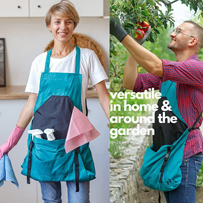 🔥Last Day Special Sale 50% OFF💕Cross Back Gardening Apron With Deep Kangaroo Release Pockets - Image 8