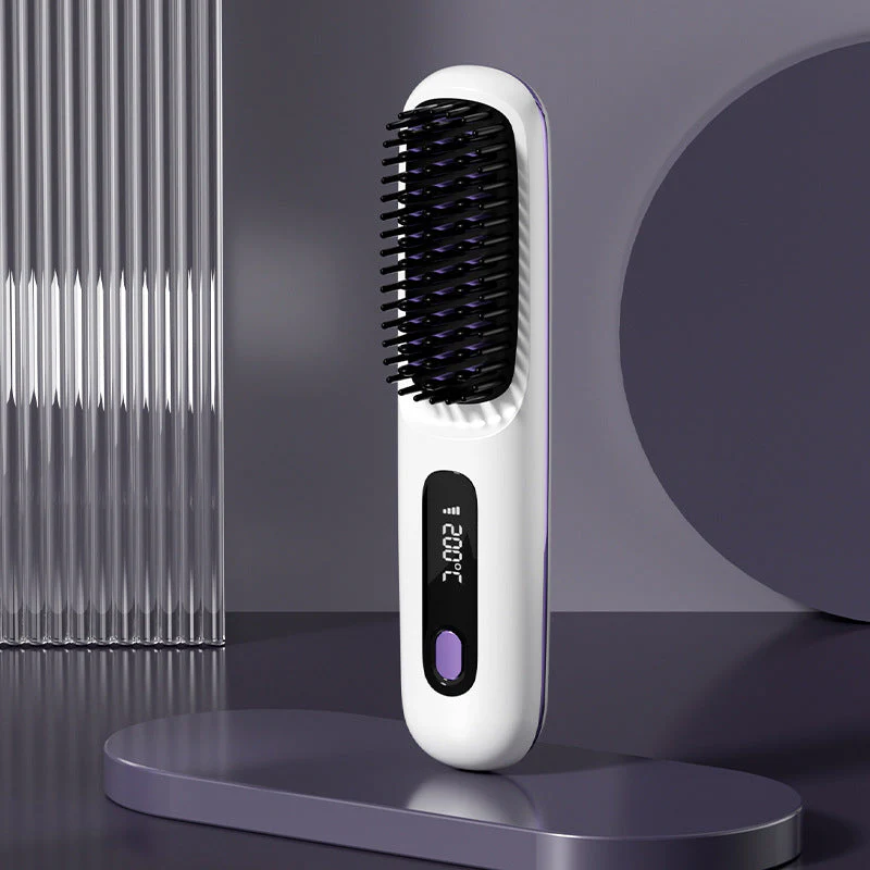 ⏰Final 3 Hours - £13.99!!⚡50K+ SOLD!💁♀️Wireless Ceramic Hair Straightening Comb – Fast Heating, Anti-Frizz & Tangle-Free Design ✨ - Image 13