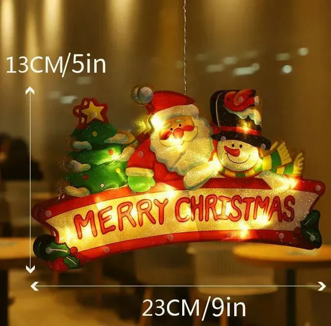 ⏳Time-limited Special Price £5.99!!🎄Christmas Window Hanging Lights🎁BUY 2 GET 1 FREE - Image 7