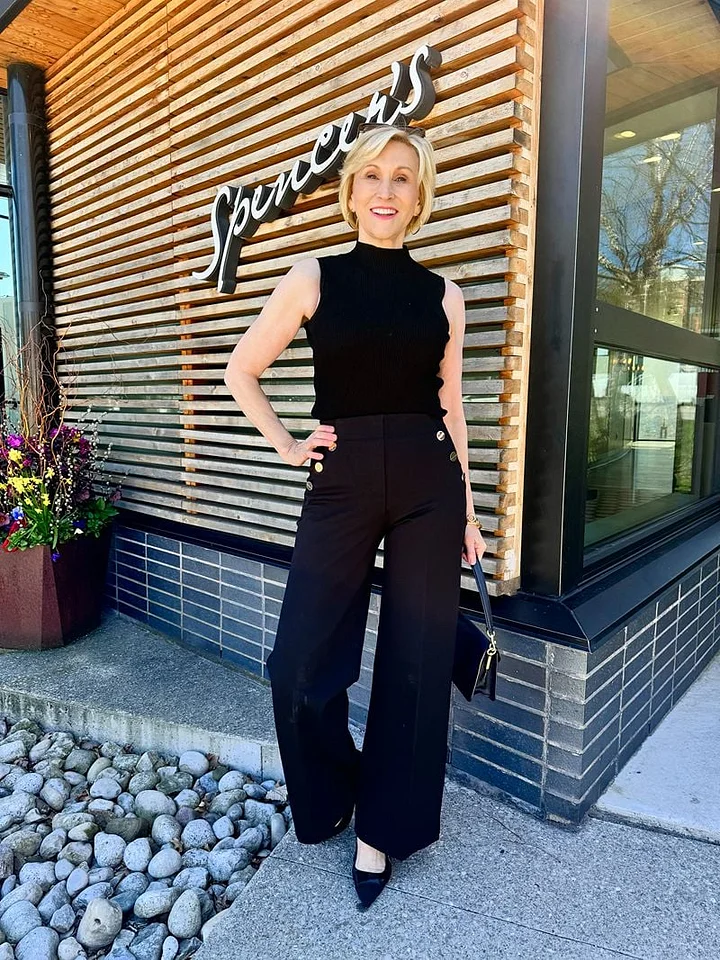 🥇Three lengths available🔥High Stretch High Waist Wide Leg Trousers - Image 5