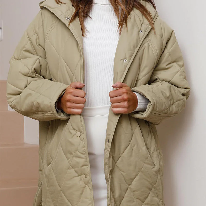 ⏳Time-limited Special⏰Women's Winter Trendy Lightweight Hooded Quilted Jacket - Image 5