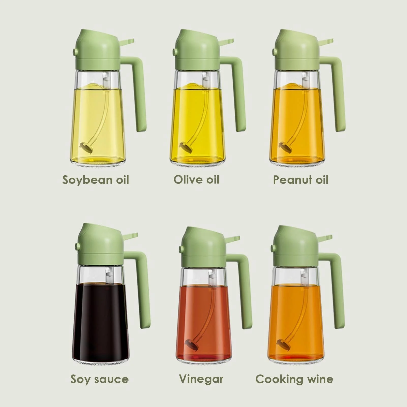 💕BUY 1 GET 1 FREE💕2 in 1 Glass Oil Sprayer & Dispenser - Image 10