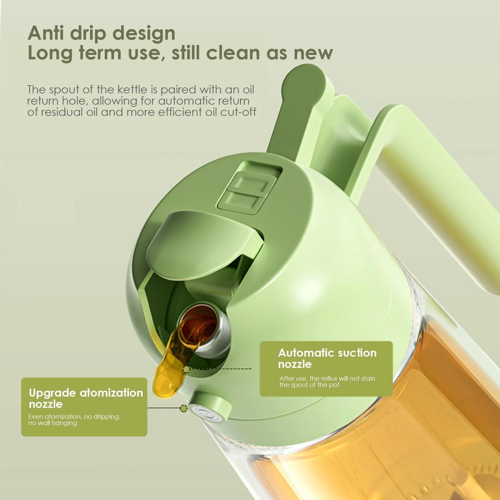 💕BUY 1 GET 1 FREE💕2 in 1 Glass Oil Sprayer & Dispenser - Image 7