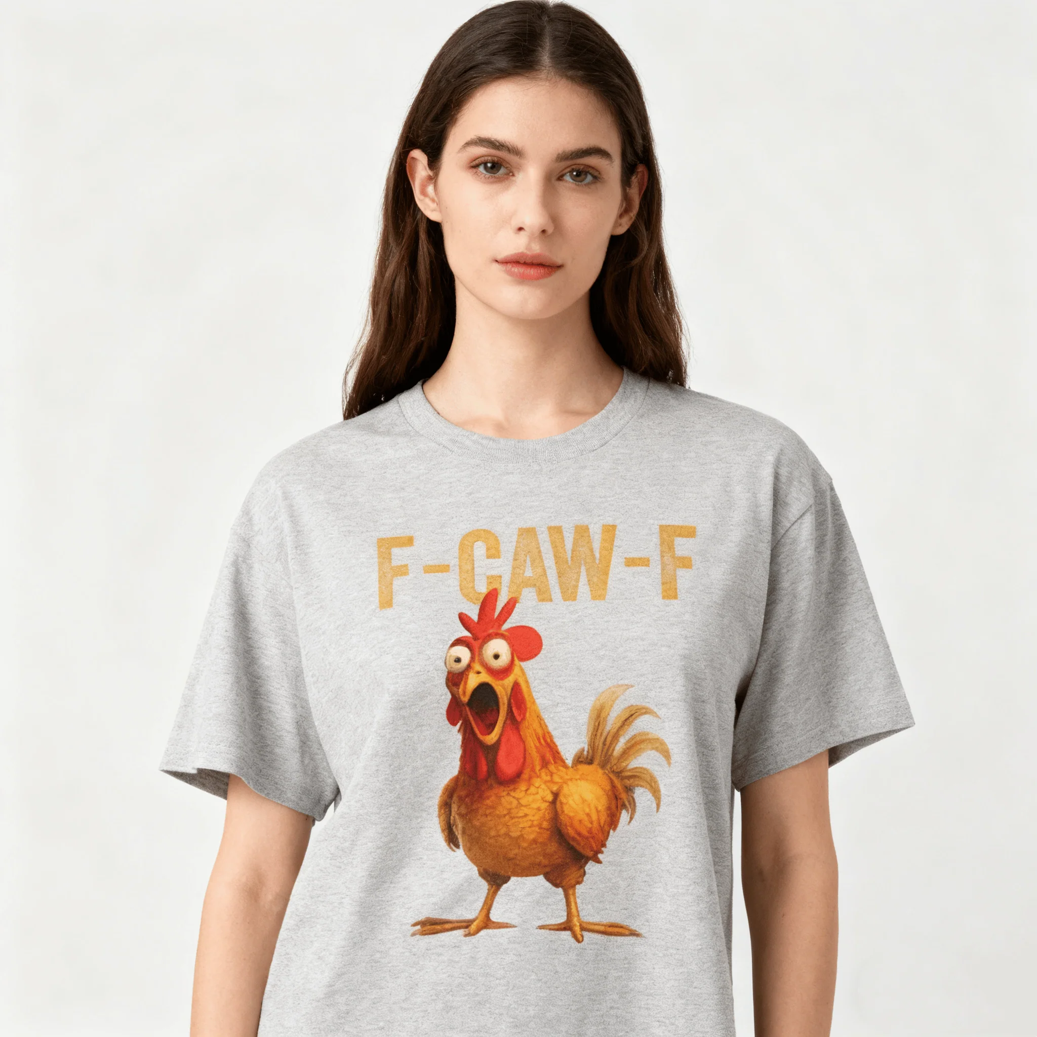 🔥LAST DAY SALE 50% OFF!!🐓F-Caw-F😍Humorous Chicken Pattern T-Shirt🖤 - Image 4