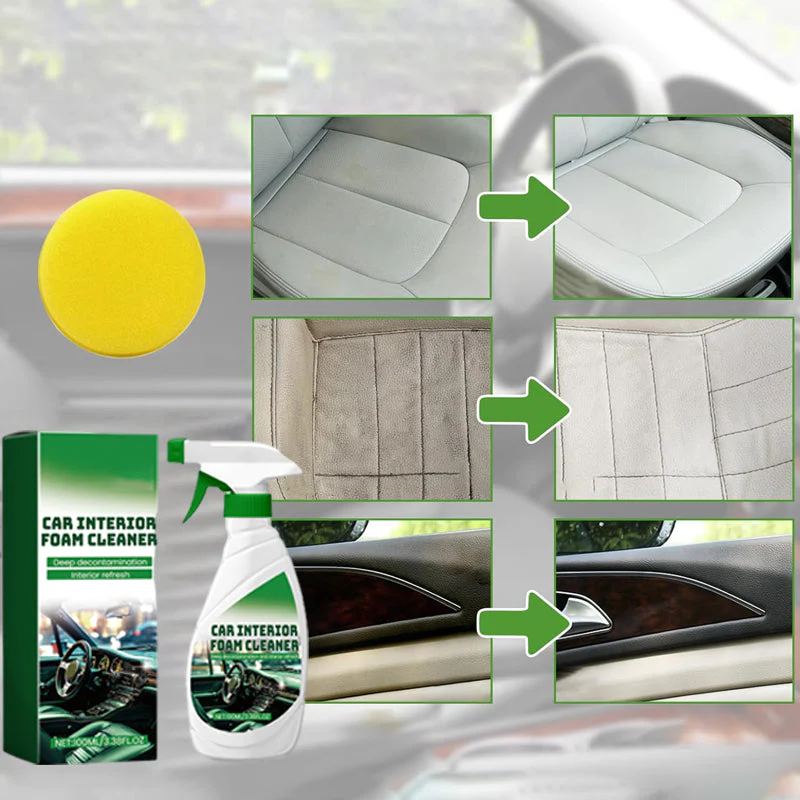 🔥BUY 1 GET 1 FREE🔥Effective Car Interior Foam Cleaner with Sponge - Image 4