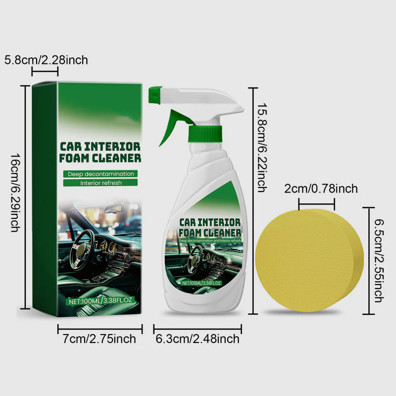 🔥BUY 1 GET 1 FREE🔥Effective Car Interior Foam Cleaner with Sponge - Image 8