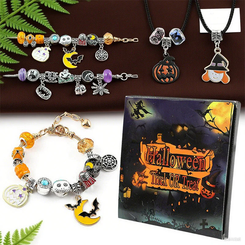 🎃👻LAST DAY PROMOTION - 50%OFF 💜🎁Halloween DIY Bracelet & Necklace Set - Image 2