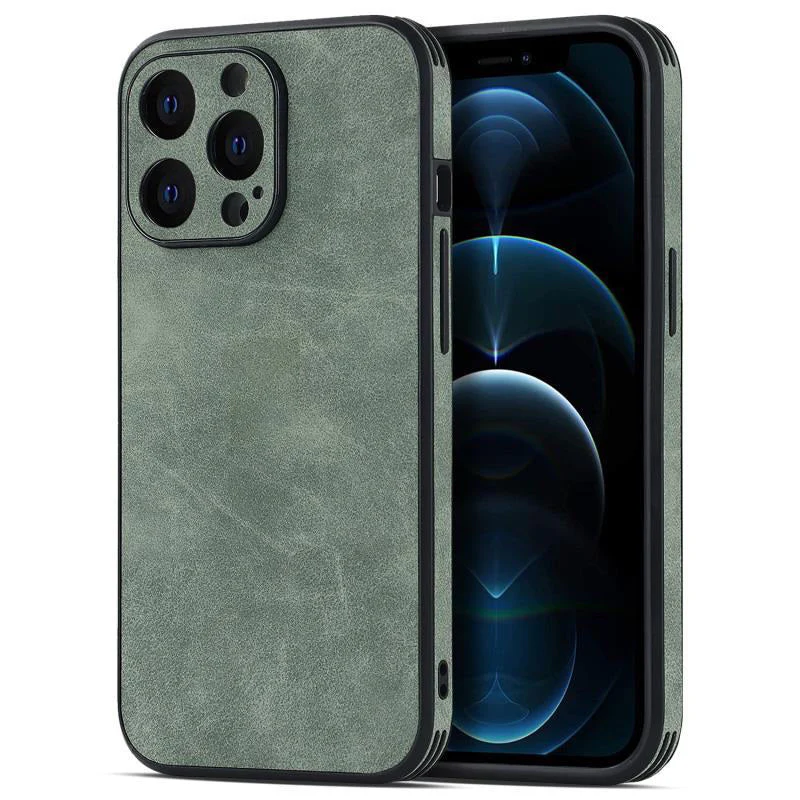 Capacul carcasei cu piele de miel cu patru pachete pentru iPhone - Image 11