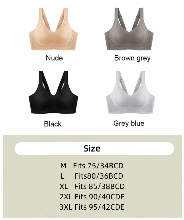 🔥Last Day Promotion - 49% OFF🏆Wire-Free Non-Marking Skin-Friendly Push-Up Bra - Image 20