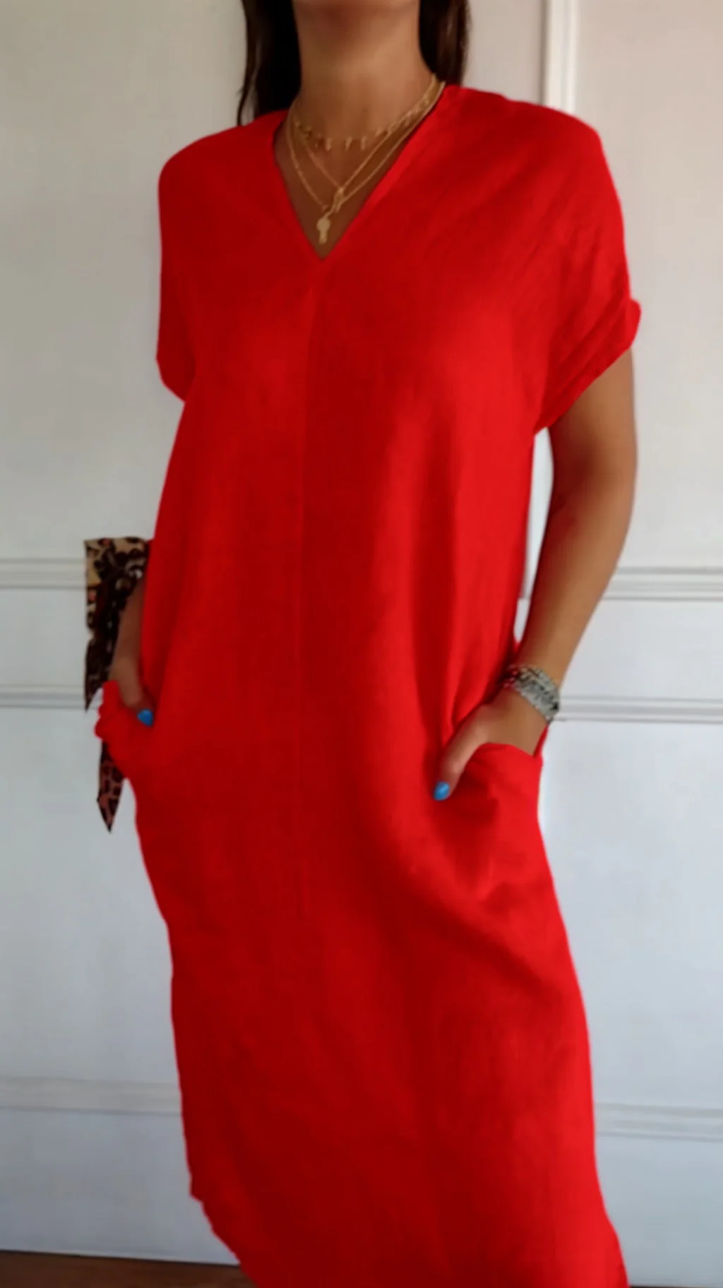 💥Limited time 49% off🔥Women's Casual Relaxed Dress With Pocket - Image 6